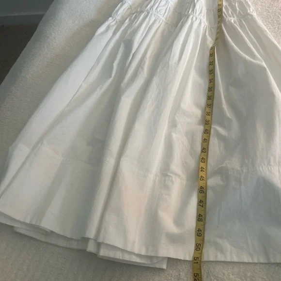 Showpo White V-Neck Puff Sleeve Maxi Dress Size 4 - Picture 13 of 15